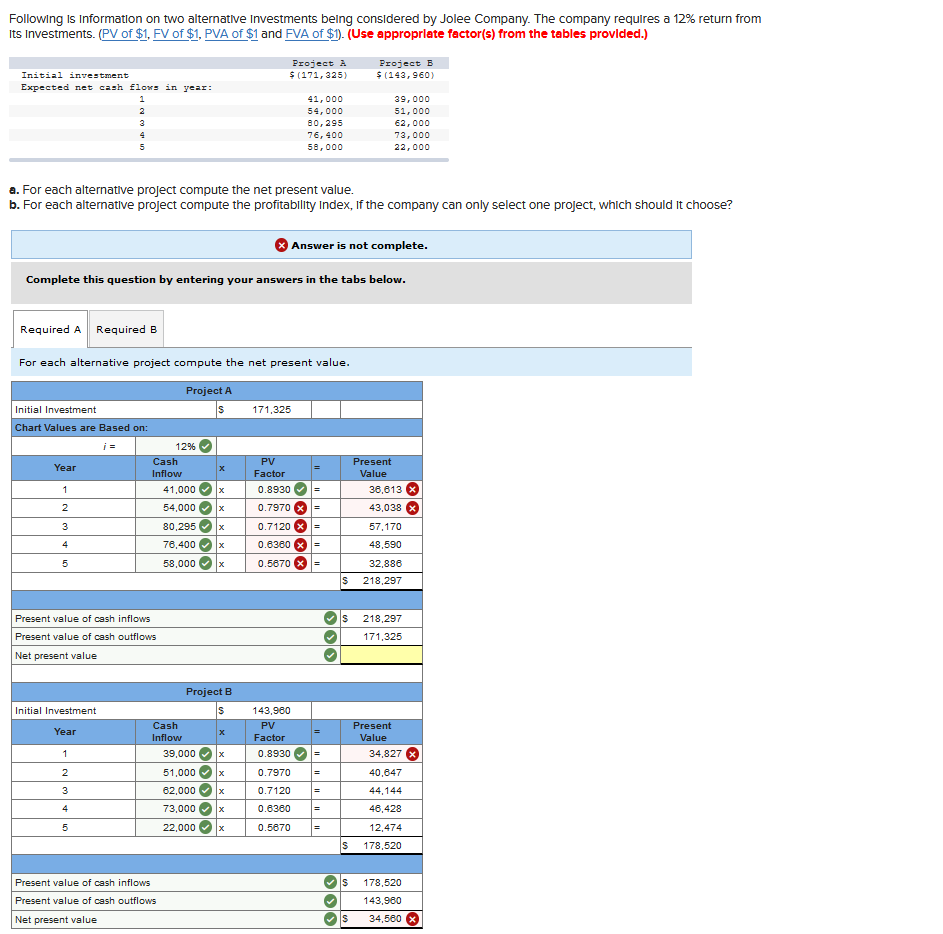 Expected net cash flows in year: 1 2 3 190,000 98,000 77,000