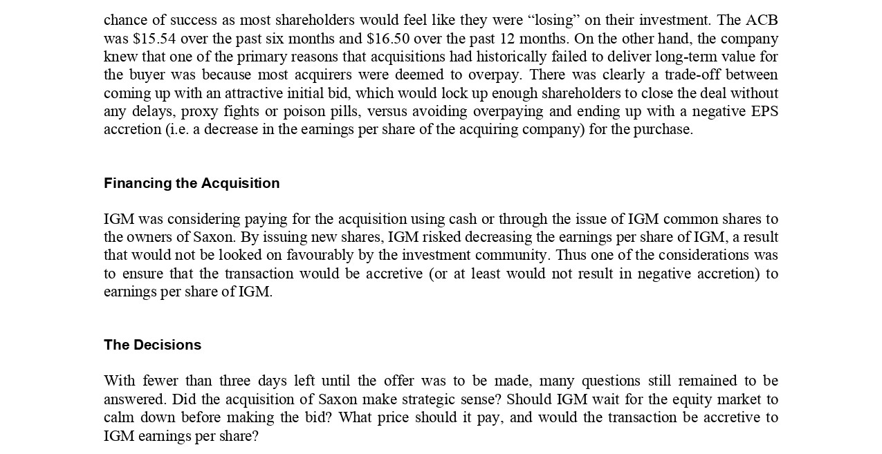 Inc. Saxon was an investment management firm that was engaged in all