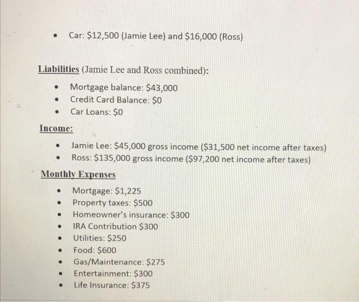 for income as retirement approaches and why? ( 30pts) Q2. Jamie Lee