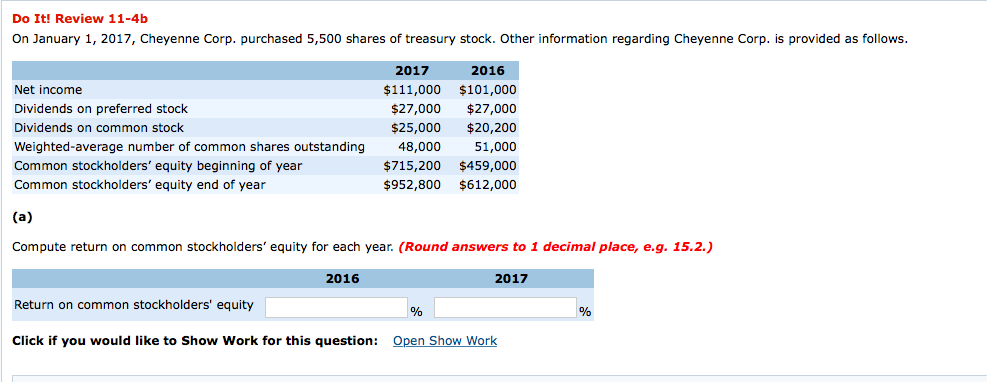 Please solve this problem: On January 1, 2017, Cheyenne Corp. purchased 5,