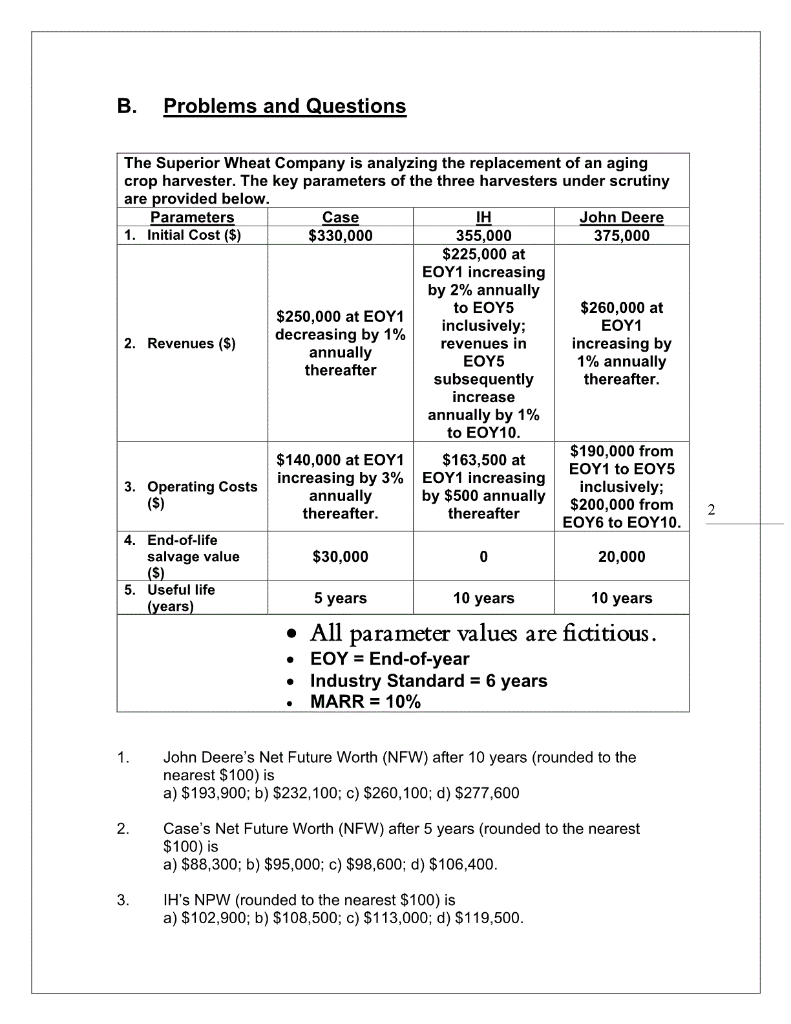 I don't know how to post individually the questions because basically