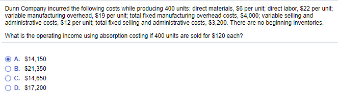  The selected answer is not my answer. I just had to