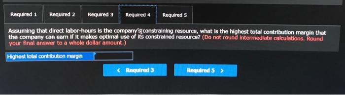 be ignored. Required: 1. How many direct labor hours are used to