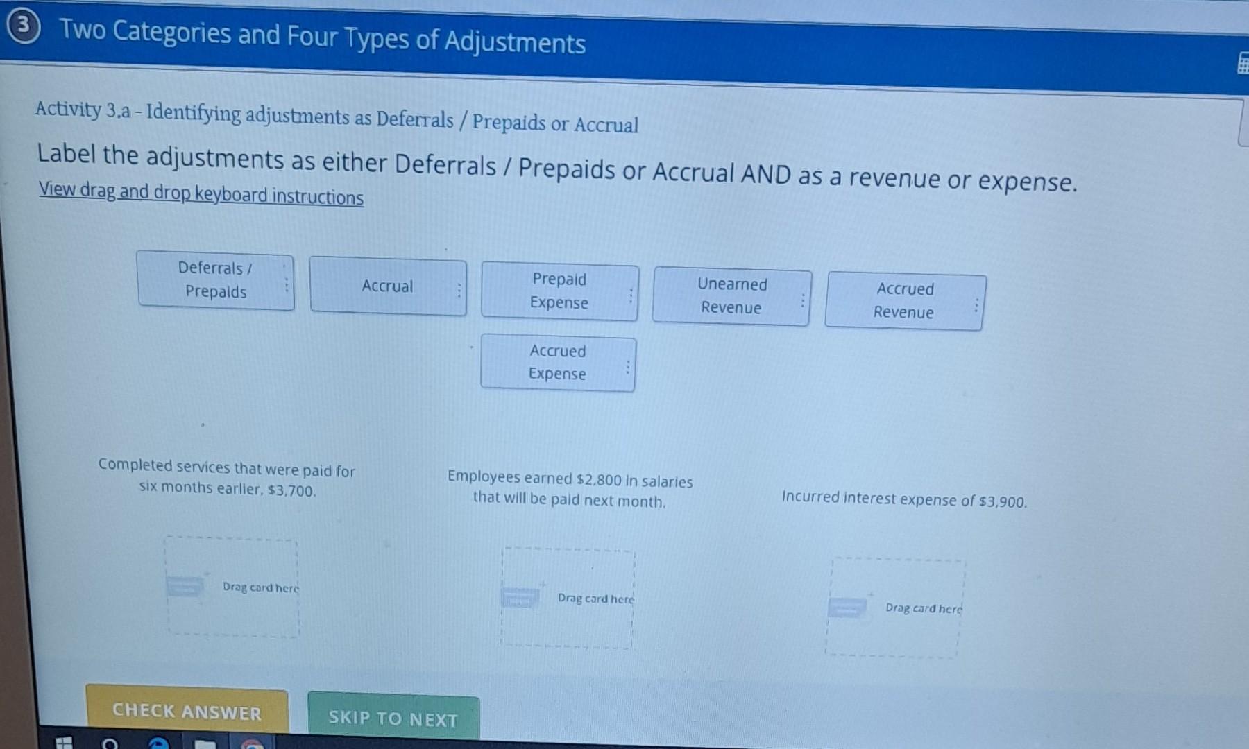 please help to solving these. Activity 3.a - Identifying adjustments as