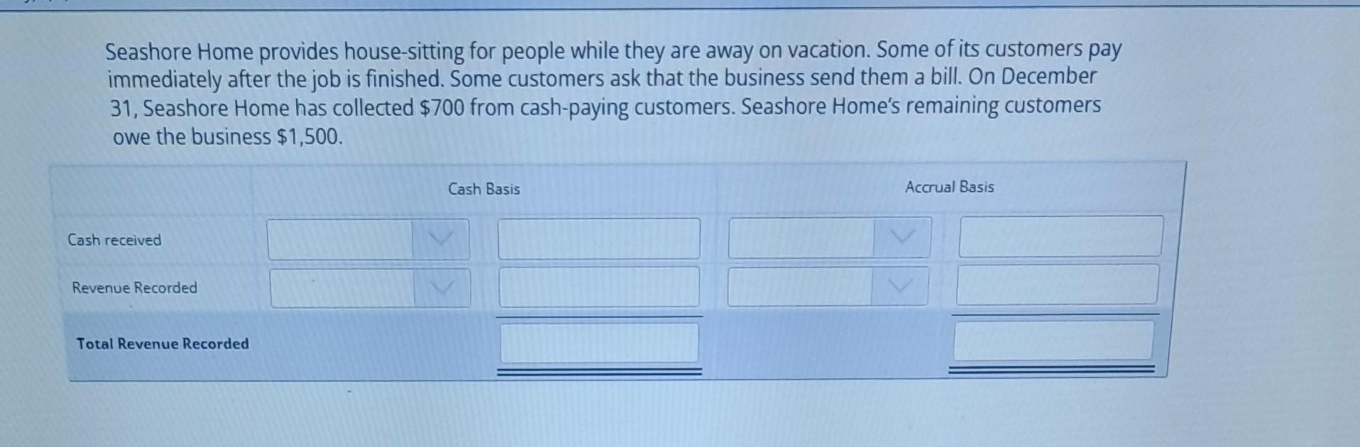 Prepaids or Accrual AND as a revenue or expense View drag and