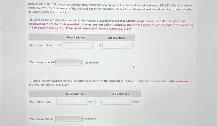 capital investments. The company chose its discount rate of 8% based on