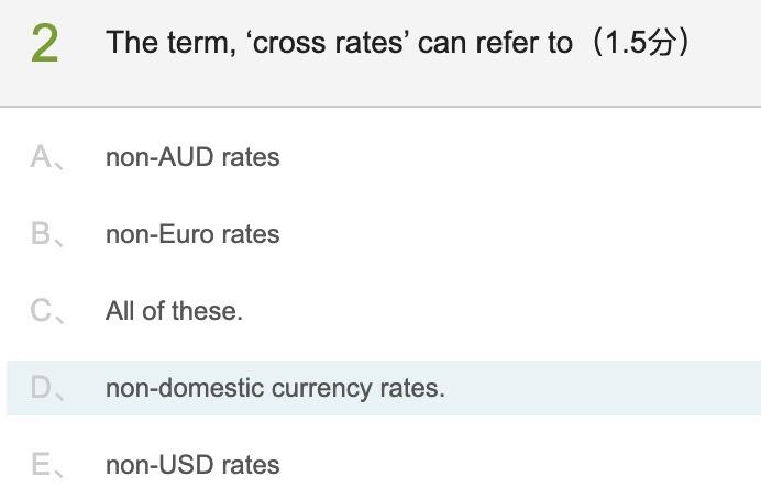 option like which option is correct 1 FX markets do NOT (1.5)