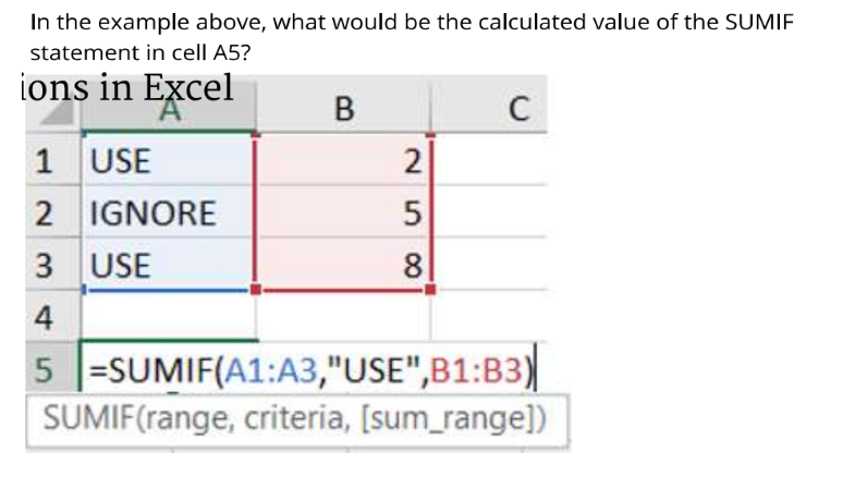  In the example above, what would be the calculated value of