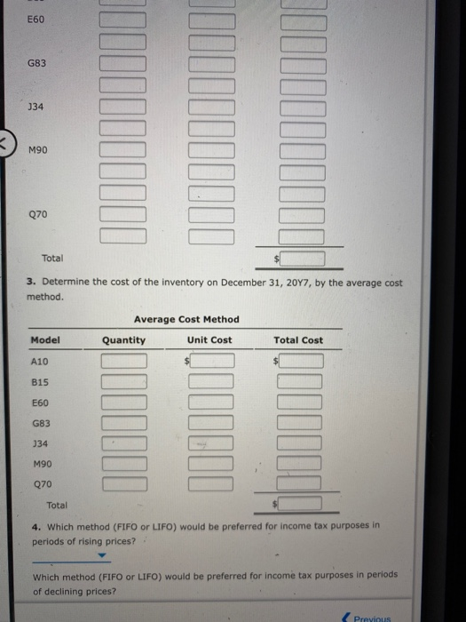 the year, and the inventory count on December 31, 2017, of Amsterdam