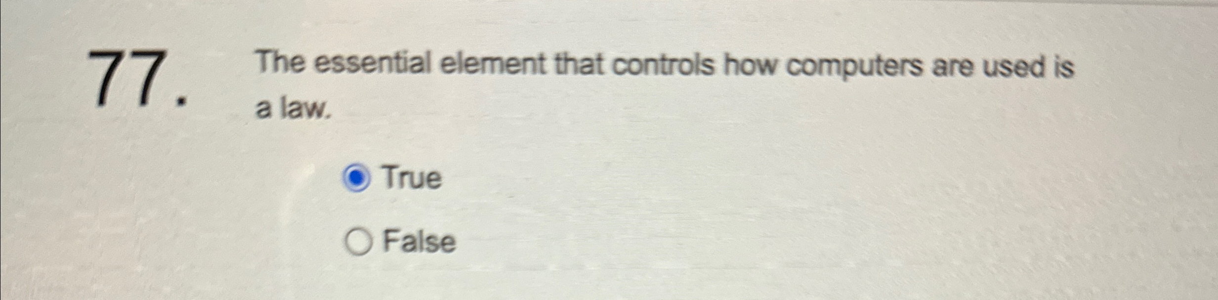  The essential element that controls how computers are used is a