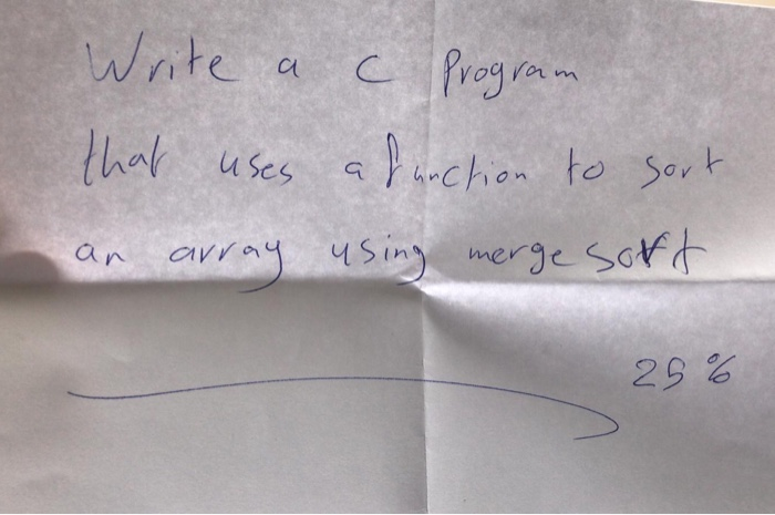  Write a C Program. that uses a function to sort an