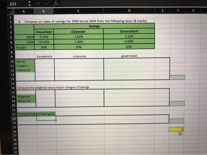  B23 fx A B C E F G 1 2 3