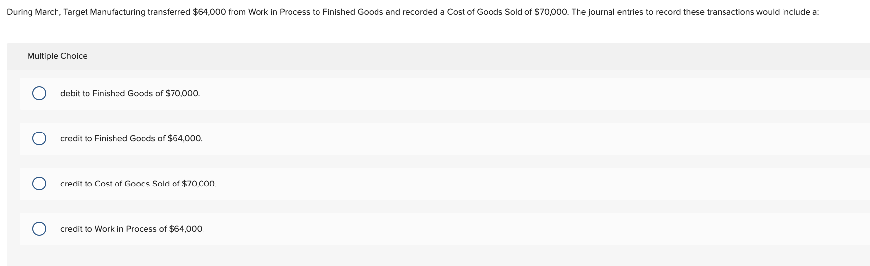 underapplied balance to Cost of Goods Sold, the total of the debits