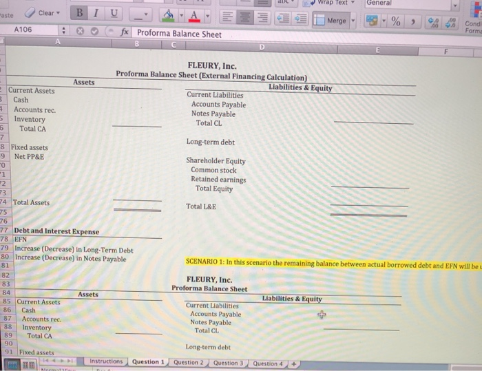A106 Proforma Balance Sheet D G 4 5 2 3 Suppose, you