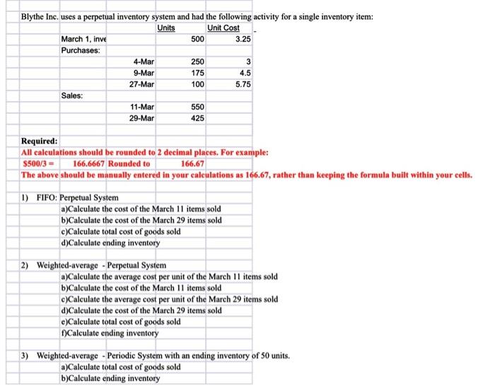  Please answer the following: #1 - March 31, ending inventory dollar