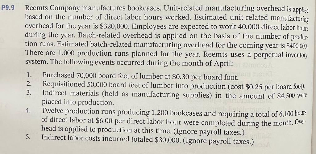 Introduction to Accounting An Integrated Approach Eighth Edition Chapter 9 P9.9 9