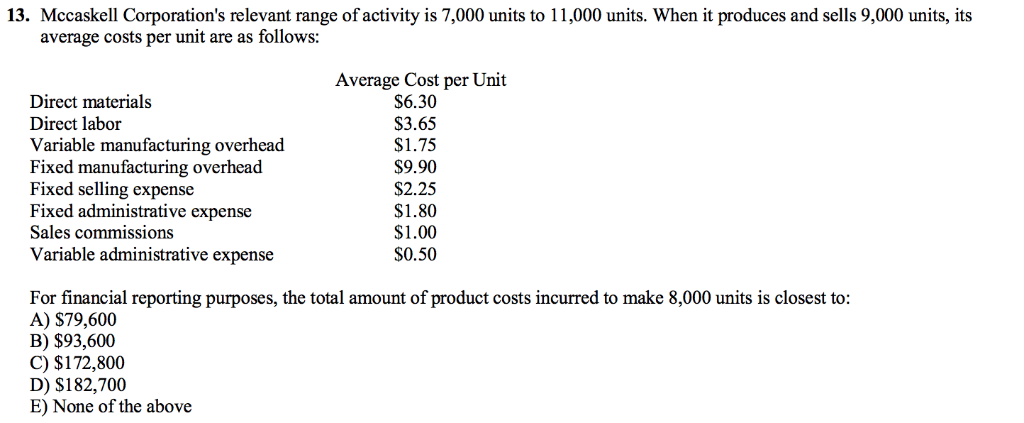 labor Production volume (units Direct material Direct labor: Product A 2,500 $16