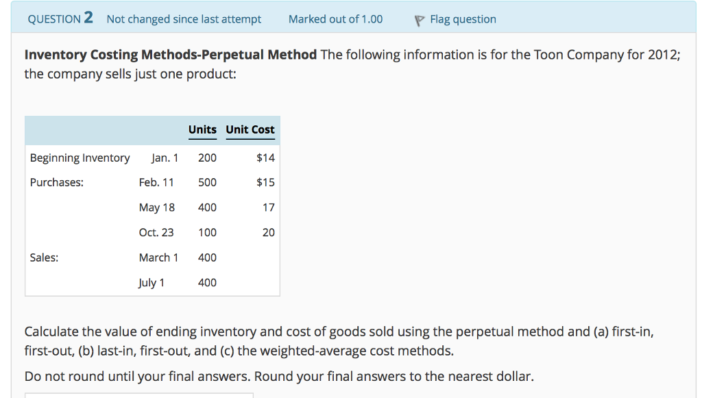  Will Rate QUESTION 2 Not changed since last attempt Marked out