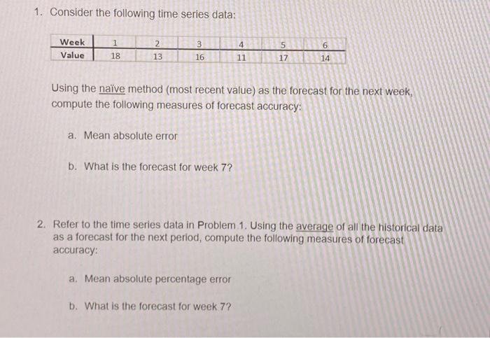 solve the following using excel. show work please need to study it