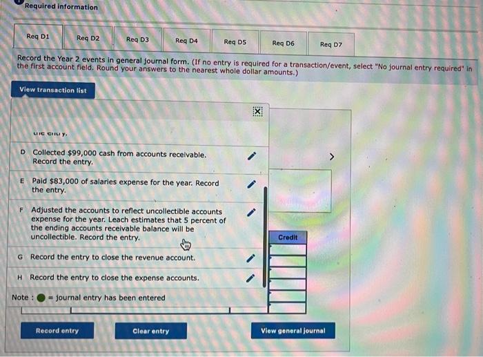 the question has. Required information Exercise 7-7A (Algo) Effect of recognizing uncollectible