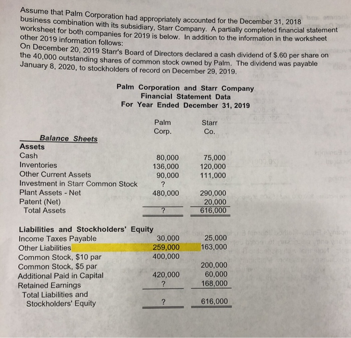 stock clair value $50 a share) to stockholders of Starr Company for