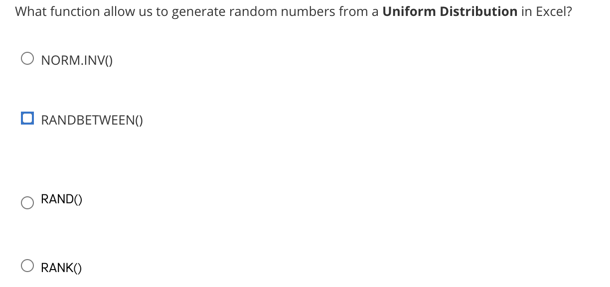 What function allow us to generate random numbers from a Uniform