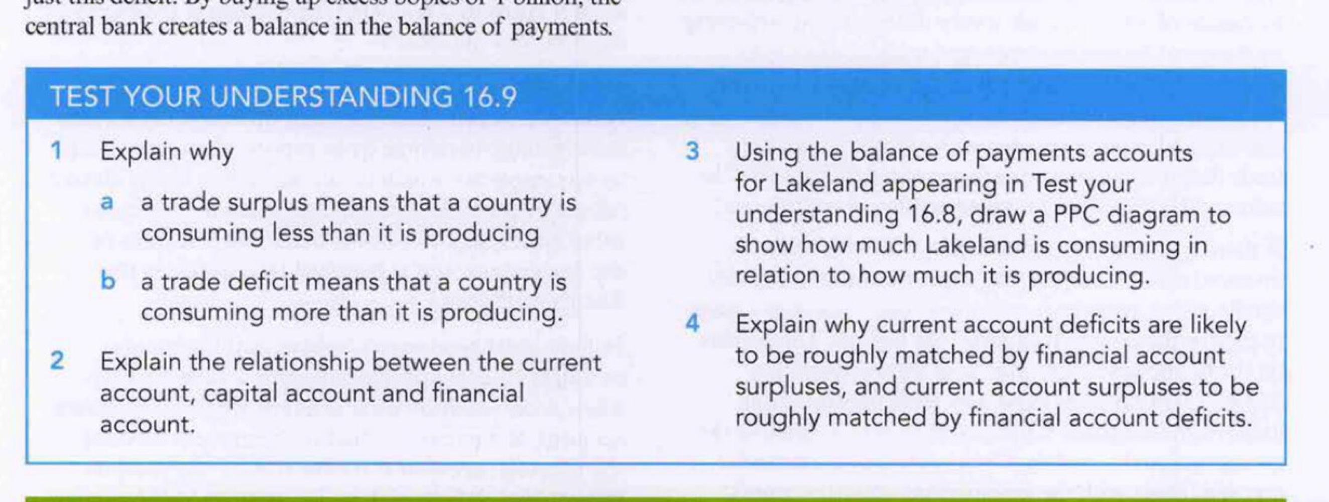 Please solve #2 and #4. d central bank creates a balance in