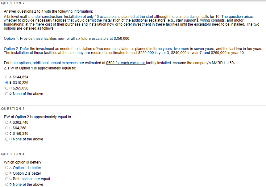 PLEASE ANSWER THIS 3 QUESTIONS Answer questions 2 to 4 with the