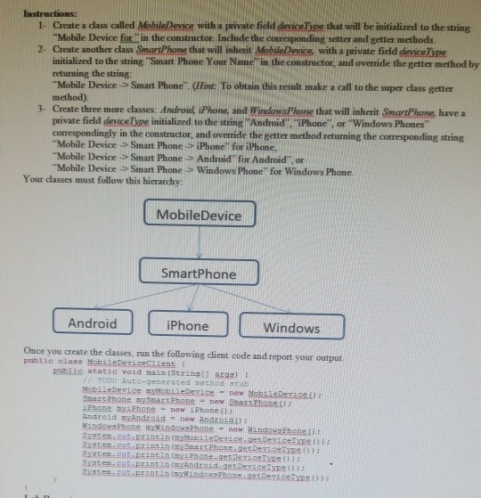  please create a java program that base on the picture. also