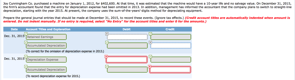 NEED ANSWERS TO RED BOXES + CALCULATIONS Joy Cunningham Co. purchased a