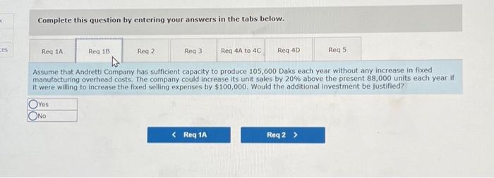 capacity to produce 105,600 Daks each year. A customer in a foreign