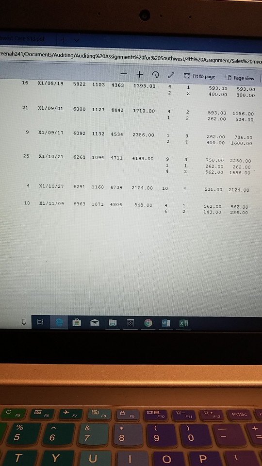 /Documents/Auditing Audit ing%20Assignments%20fo1%20Southwest/4th%20ASsignment ale % 201 oce2 + 2Fit to page D