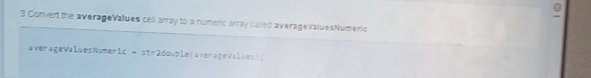 3 Convert the averageValues cel arry to a nu-erc aray cs