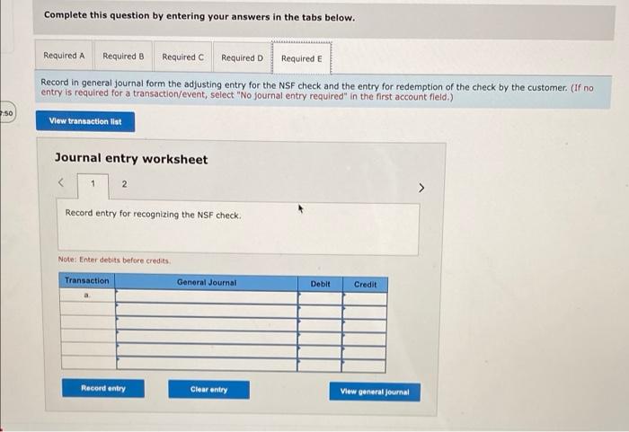 Is the recognition of the NSF check on Han's books an asset