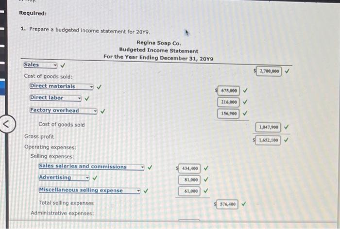 of sales, costs, and expenses for the fiscal year beginning January 1,