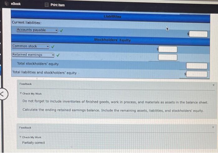 Receivable 208,600 Finished Goods 43,800 Work In Process 29,200 Materials 48,000 Prepaid