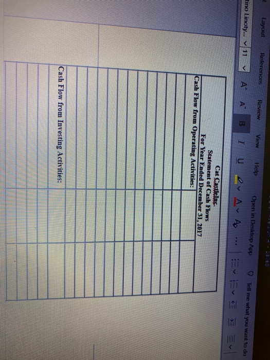 the indirect method. Also, Explain the preparing Indirect Cashflow and specify the