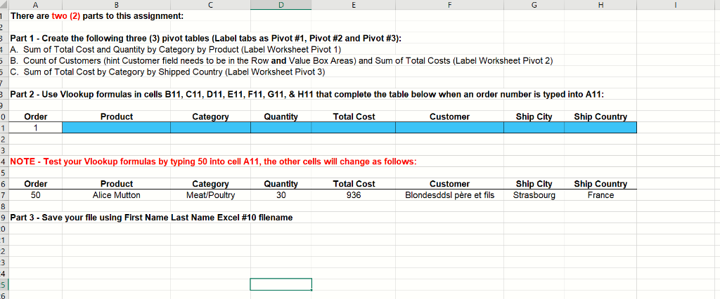  5 There are two (2) parts to this assignment: 1 Part