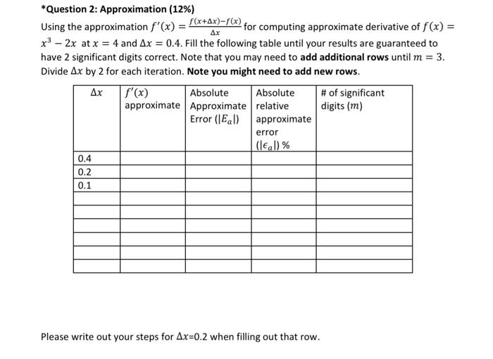  please solve question by hand (not matlab) and write steps clearly