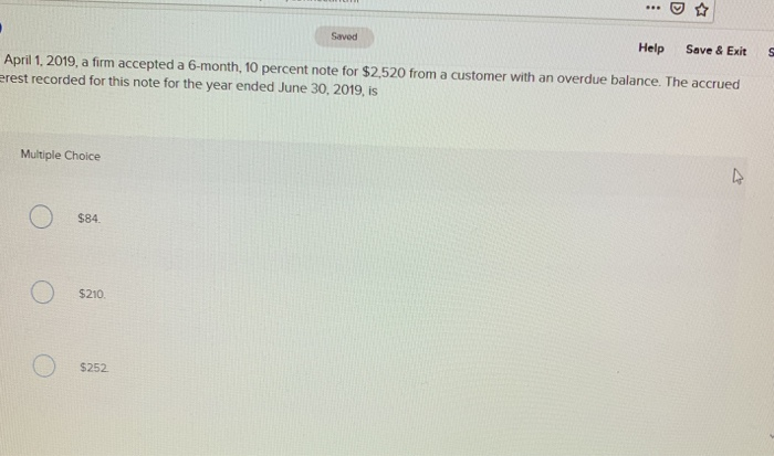  help please Saved Help Save & Exits April 1, 2019, a