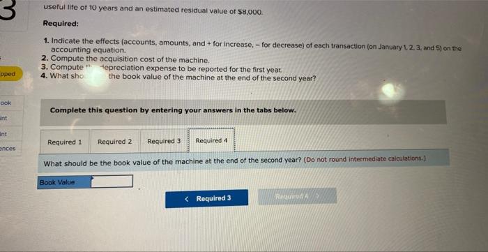 on the machine. On January 5 , O'Connor paid cash for installation
