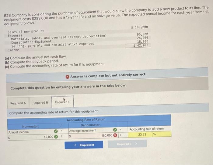 equipment that would allow the company to add a new product to