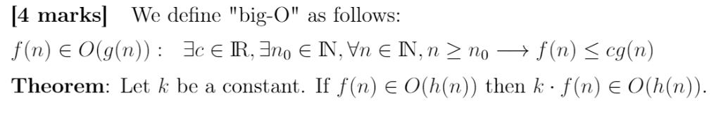 some parts of the problem, but when they add the big O