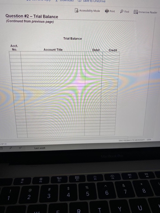 of operations. The date is September 30, 2020. Use the information below