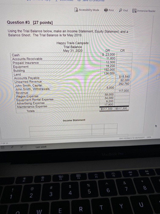 to create the September 30 income statement. The accounts are listed in