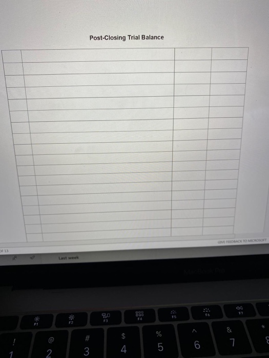 1,280 Textbook rental revenue 300 Tutoring revenue 4,200 Tutors' wages expense 1,540