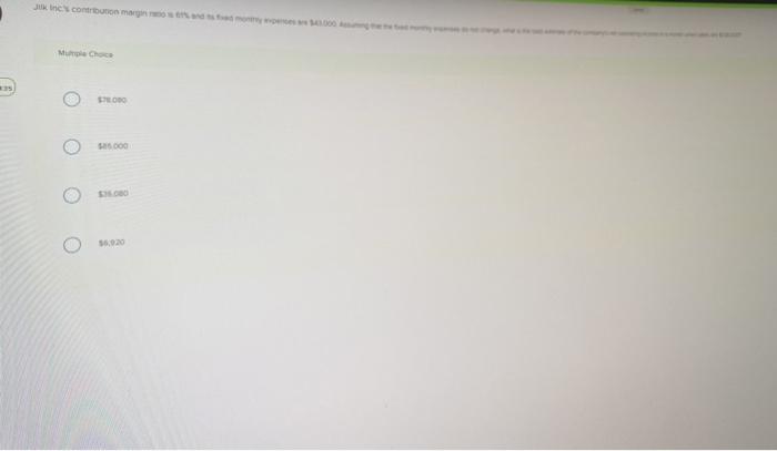 56.920 June.com MC 000 0 Jukines contribution margin to do Multiple Choice