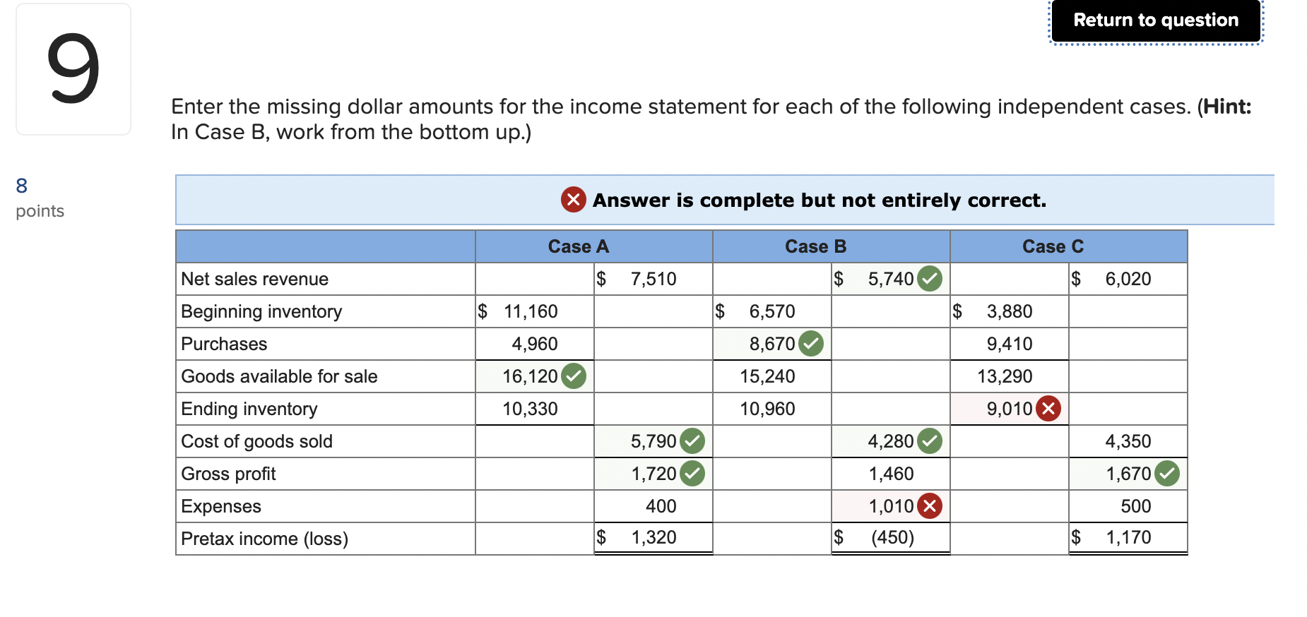 NEED help with the two wrong ones! With explanations please !!! Thank