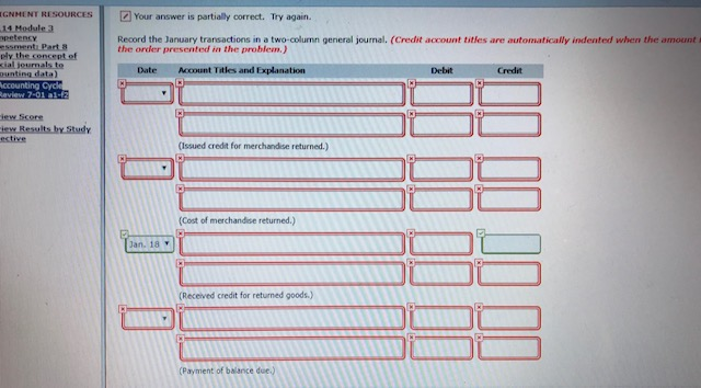 1 part of MANY. I only need the two-column general journal now