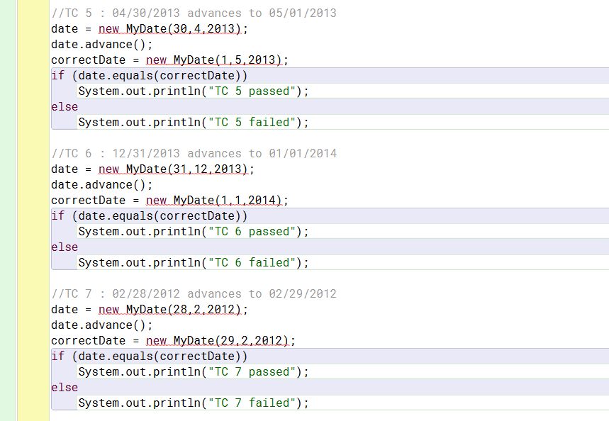 the order day, month and year. The constructor should check that the